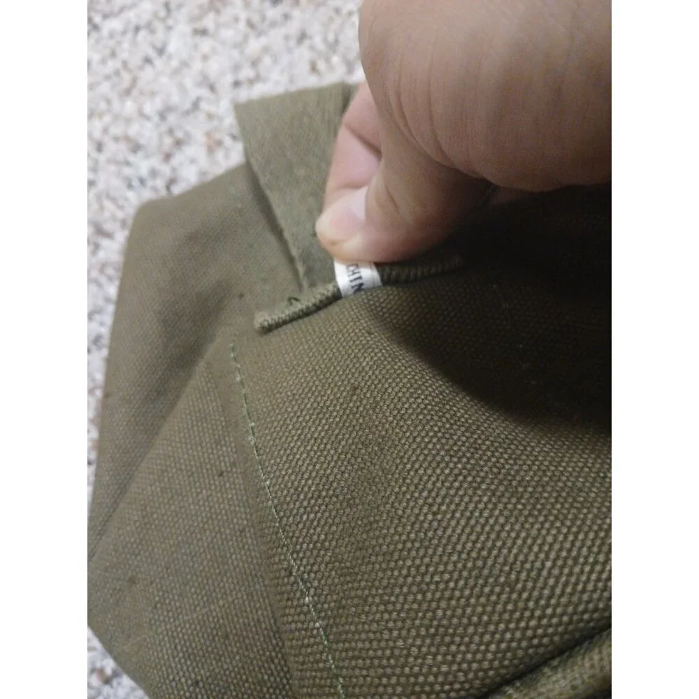 Vintage US Military Canvas Duffle Duffel‎ Bag Olive Green!!!